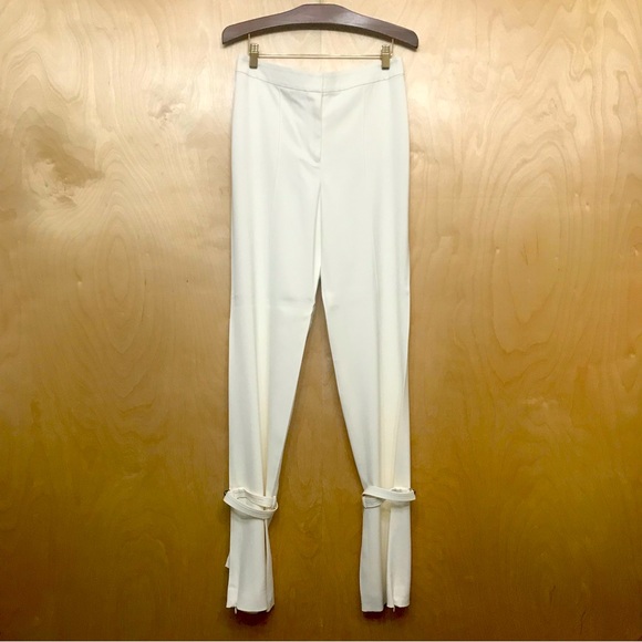 Danielle Frankel Silk Crepe Trouser Pants - Picture 5 of 16